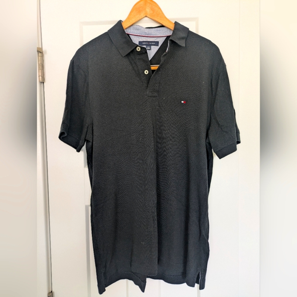 Tommy Hilfiger Men's Black Polo Shirt